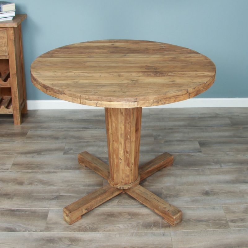 1.3m Reclaimed Teak Character Dining Table