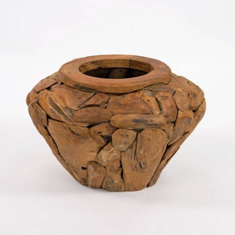 Reclaimed Teak Root Piece Vase - 3 sizes 