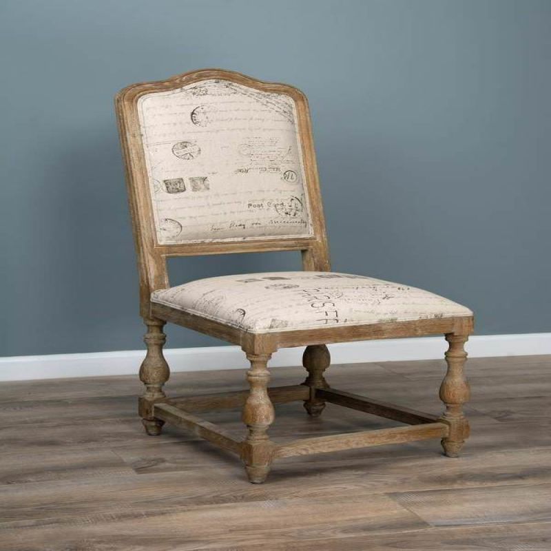 American Oak Parisian Print Chair