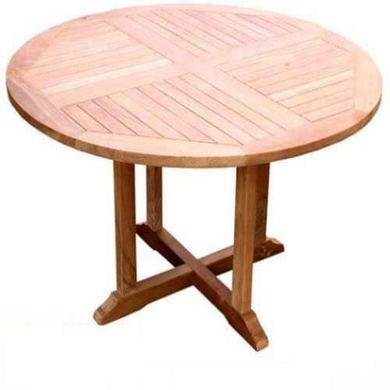1.2m Teak Circular Pedestal Table