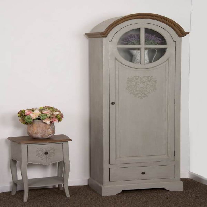 French Style Tall Heart Cupboard