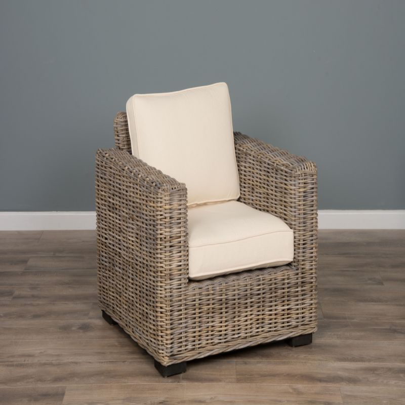 Java Natural Wicker Sofa Chair