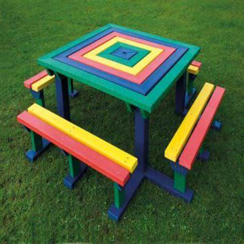 Junior Recycled Plastic Square Picnic Bench