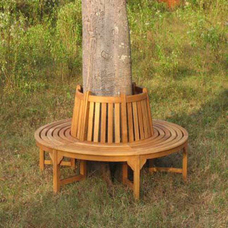 1.7m Teak Round Tree Seat