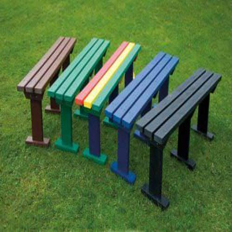 Recycled Plastic Backless Bench
