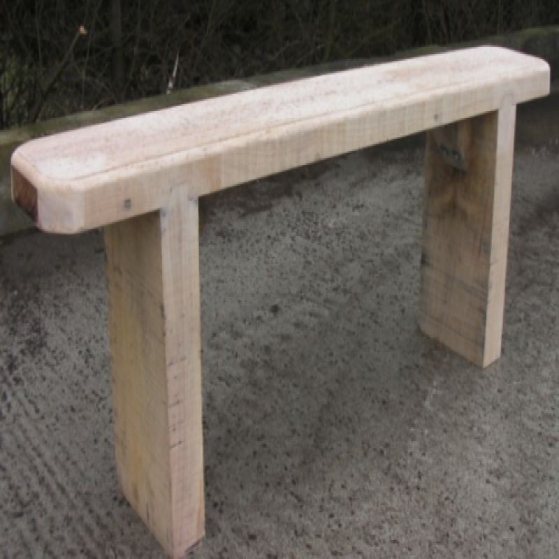 Oak Woodland Backless Bench