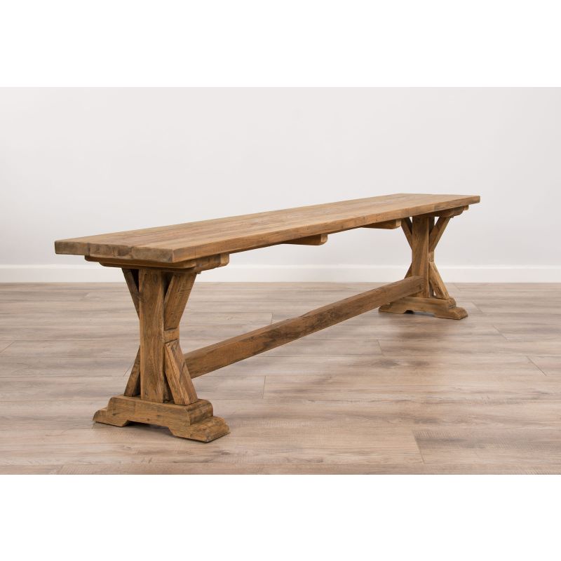 2.8m Reclaimed Teak Dinklik Backless Bench