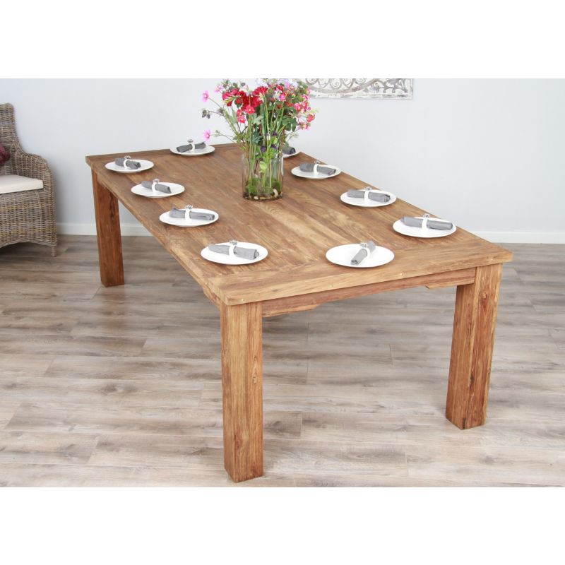 3m Reclaimed Teak Taplock Dining Table