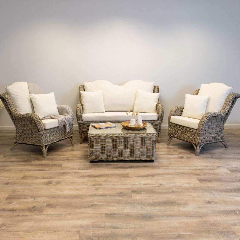 Jumo Natural Wicker Sofa Set