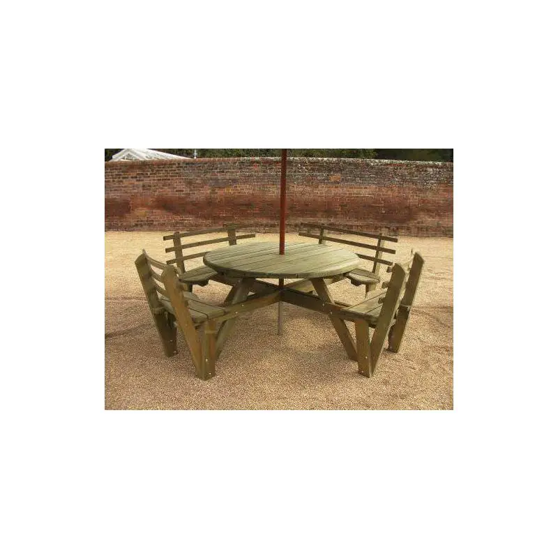 Douglas Fir Disabled Access Circular Picnic Bench