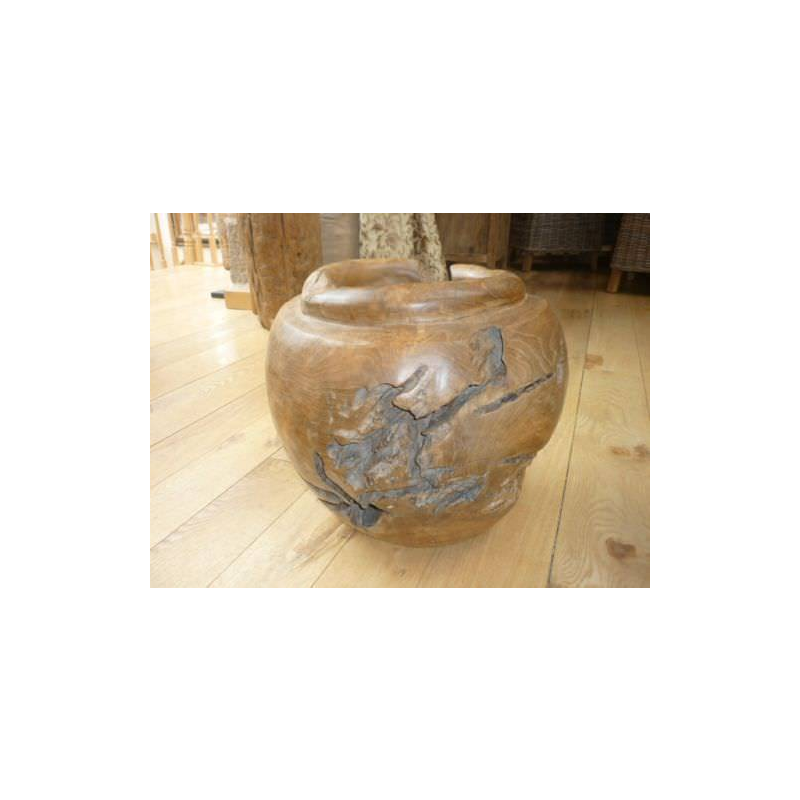 Teak Root Ball Vase