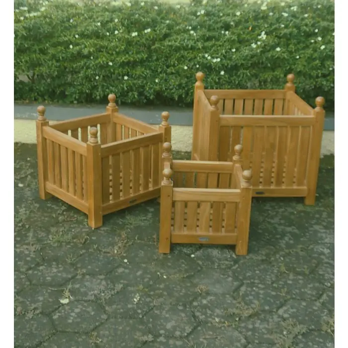 Teak Garden Planter Set - 6