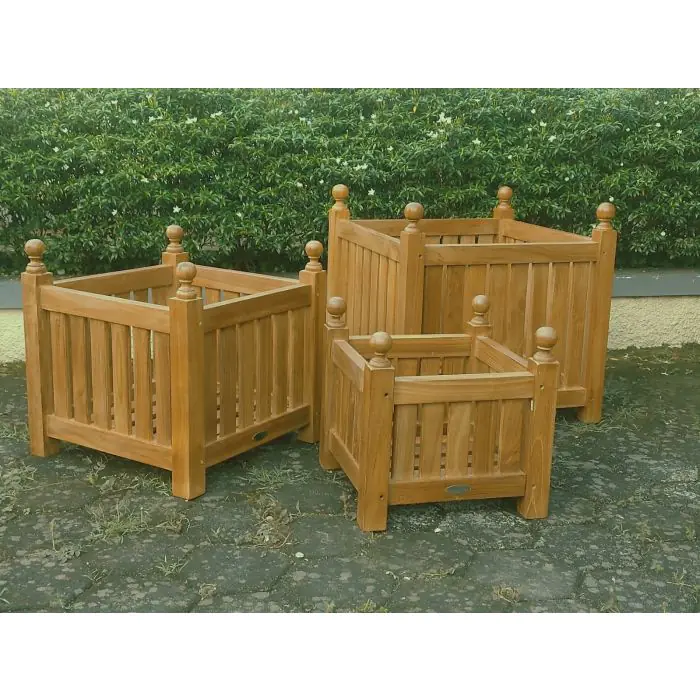 Teak Garden Planter Set - 8