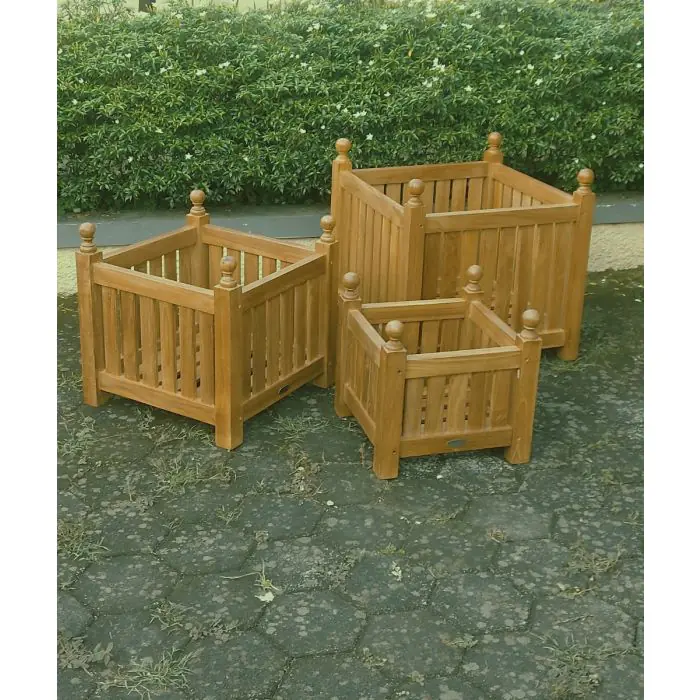 Teak Garden Planter Set - 1