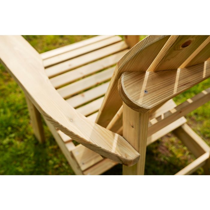 Swedish Redwood Adirondack Relaxing Garden Chair - Sustainable Furniture