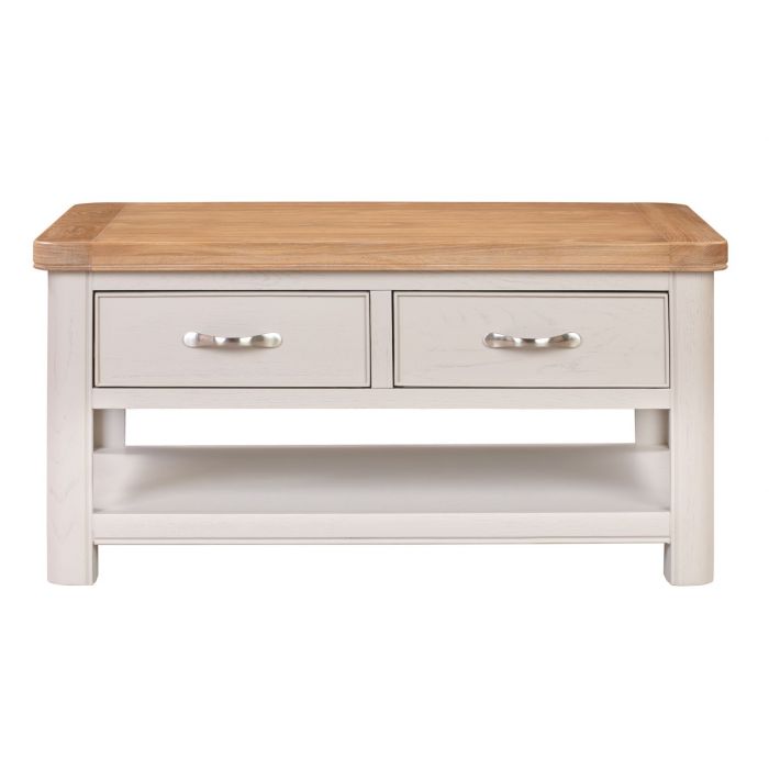 Eden Coffee Table with Shelf and Drawer - Sustainable Furniture