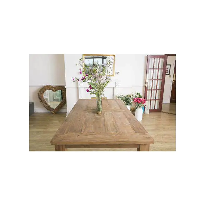 2m Reclaimed Teak Mexico Dining Table - 3