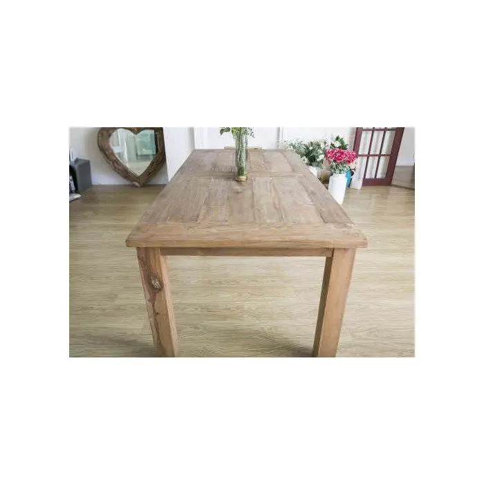 2m Reclaimed Teak Mexico Dining Table - 2