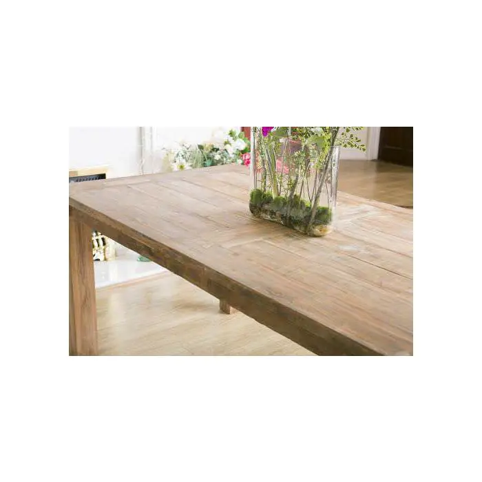 2m Reclaimed Teak Mexico Dining Table - 4