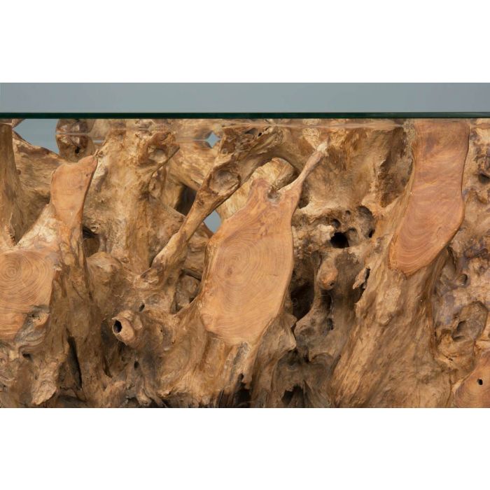 1.2m Reclaimed Teak Root Square Coffee Table - 5