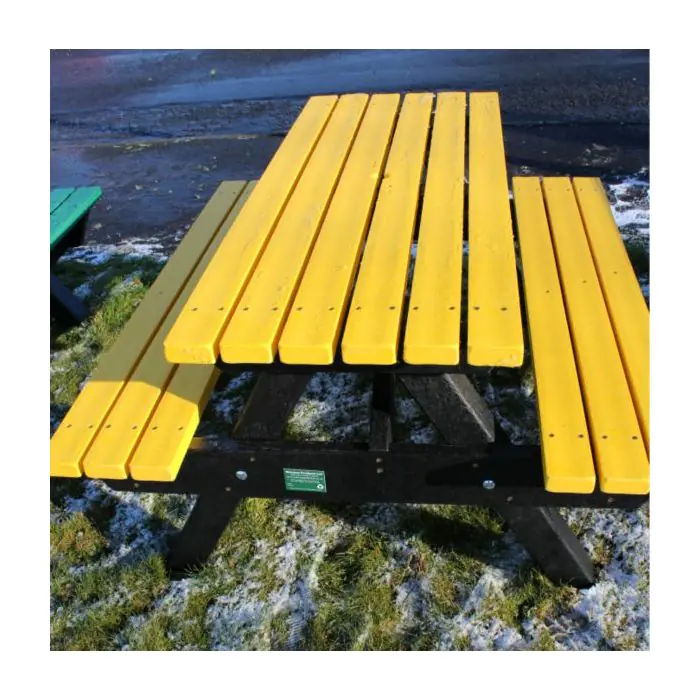 Recycled Plastic Heavy Duty Picnic Bench - 10