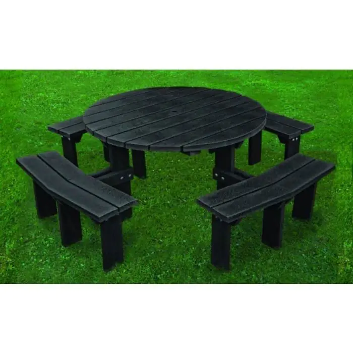 Recycled Plastic Circular Picnic Bench - 1