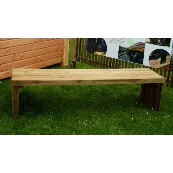 Douglas Fir Backless Bench - 3