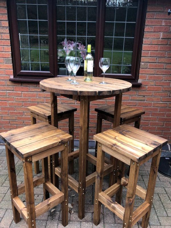 garden bar table and stools