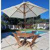 1.2m Teak Octagonal Folding Table with 4 Classic Folding Chairs / Armchairs - 7