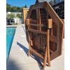 1m Teak Octagonal Folding Table with 2 Marley Chairs & 2 Armchairs - 3