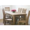 1.6m Reclaimed Teak Taplock Dining Table with 6 Santos Chairs - 1