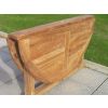 1.4m Teak Circular Gateleg Table - 4