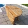 1.4m Teak Circular Gateleg Table - 2