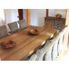 3m Reclaimed Teak Dining Table with 10 Latifa Chairs - 4