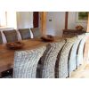 3m Reclaimed Teak Dining Table with 10 Latifa Chairs - 3