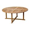 1.8m Teak Circular Pedestal Table - 0