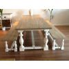 3m Ellena Dining Table with 2 Backless Benches - 1