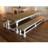 3m Ellena Dining Table with 2 Backless Benches - 3