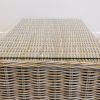 Natural Wicker Glass Topped Coffee Table - 15