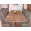 3m Reclaimed Teak Dining Table with 10 Latifa Chairs - 0