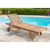 Richmond Teak Sun Lounger - 0