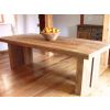 2.4m Reclaimed Teak Dining Table with 8 Vikka Dining Chairs - 1