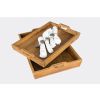 Solid Reclaimed Teak Serving Tray - 0
