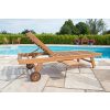 Richmond Teak Sun Lounger - 2