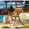 1m Teak Circular Folding Table with 4 Harrogate Chairs - 2