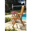 1m Teak Circular Folding Table with 4 Harrogate Chairs - 3