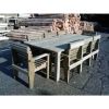 2.4m Douglas Fir Woodland Rectangular Table with 8 Woodland Armchairs - 0