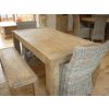 1.8m Reclaimed Elm Chunky Style Dining Table with 2 Donna Chairs & 2 Backless Benches - 0
