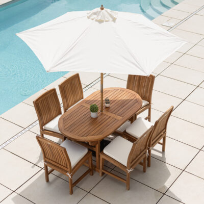 Holt 4 or 6 Seater Dining Set with Marley Chairs