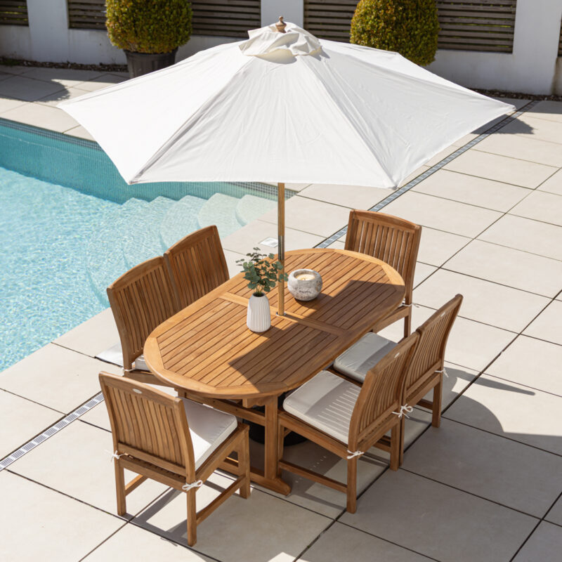 Holt 4 or 6 Seater Dining Set with Marley Chairs